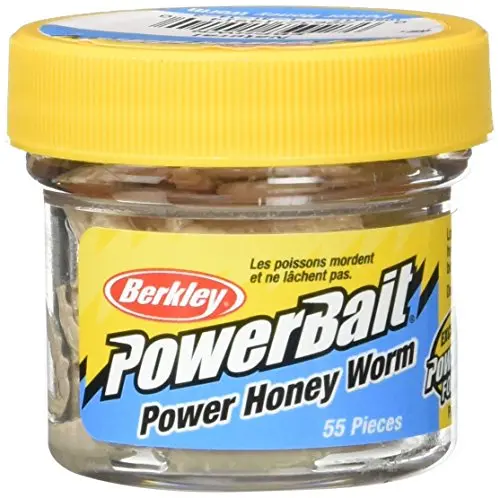 Berkley PowerBait Honey Worm soft bait for ice fishing perch