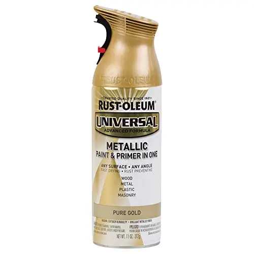 Rust-Oleum Universal Metallic spray paint in pure gold