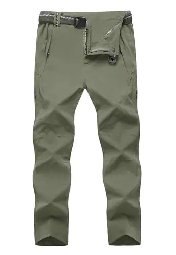 TBMPOY men's lightweight hiking pants with water-resistant fabric