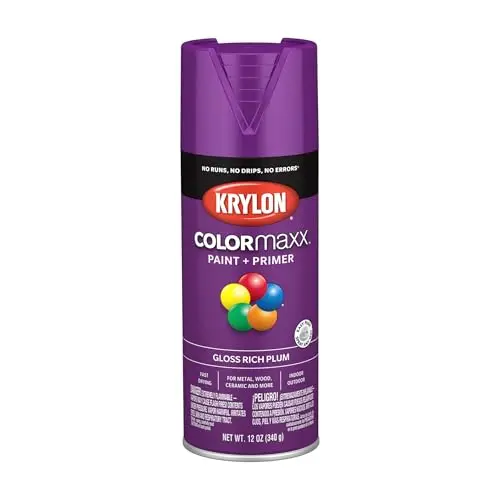 Krylon COLORmaxx spray paint in rich plum