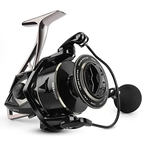 KastKing Megatron spinning reel with geometric design