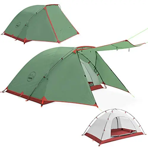 KAZOO camping tent with porch and waterproof features