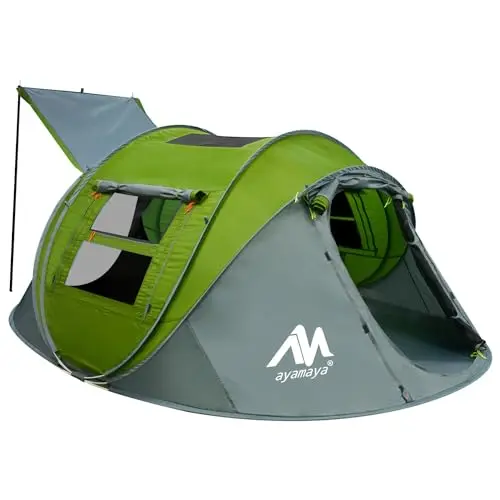 AYAMAYA pop up tent with skylight and removable rainfly