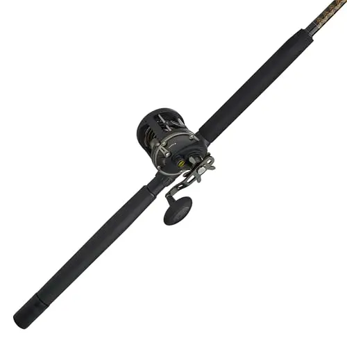 PENN Squall II level wind conventional fishing rod and reel combo for heavy duty shark fishing