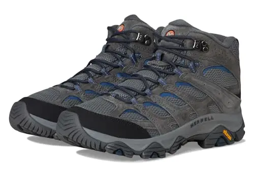 Merrell Moab 3 mid hiking boot in granite color