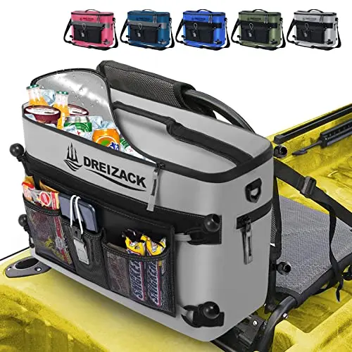 Dreizack kayak cooler with side opening design