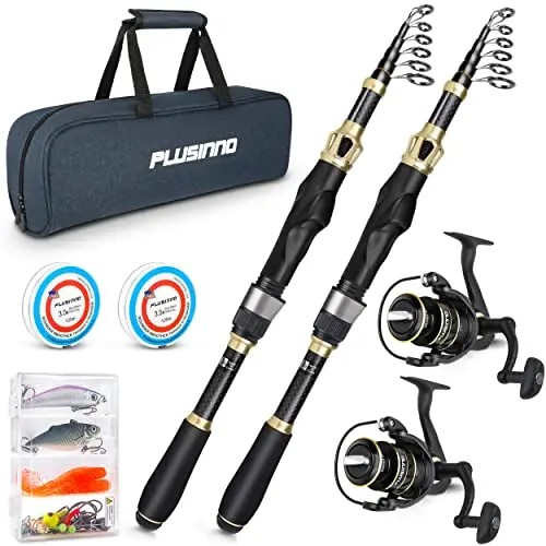 PLUSINNO IM6 carbon matrix fishing rod and reel combo for kayak
