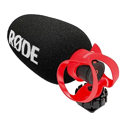 RØDE VideoMicro II ultra-compact shotgun microphone on camera hot shoe