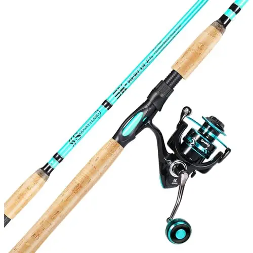 Sougayilang SK spinning rod and reel combo in blue