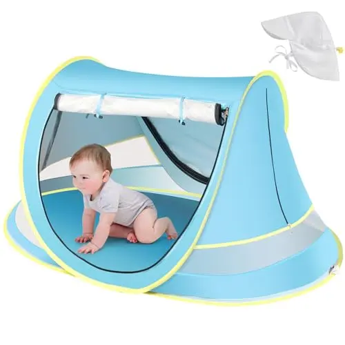 Wilhiker baby beach tent with included sun hat