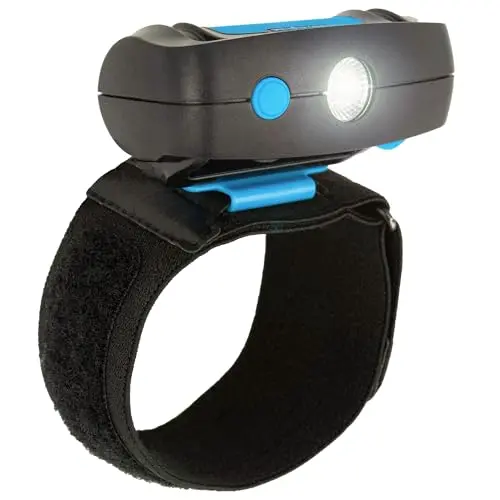 noxgear wrist light showing comfortable strap and wide beam illumination