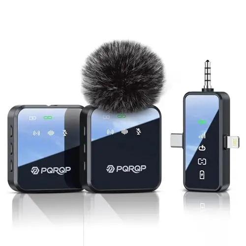 PQRQP GT19 3-in-1 wireless microphone with universal compatibility