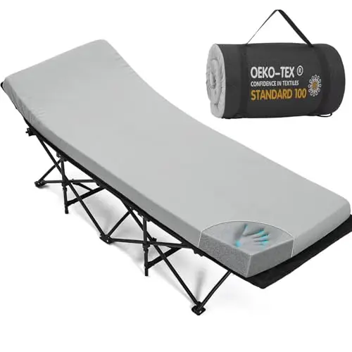 CYMULA 2-inch memory foam cot mattress topper