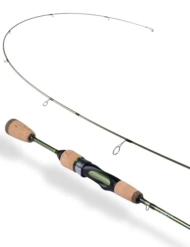 LITTMA Wild Streams ultralight fishing rod with green carbon fiber blank