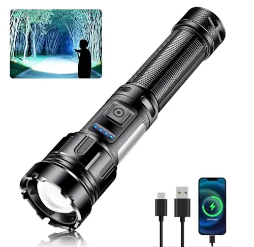 Skywolfeye rechargeable flashlight with multiple modes