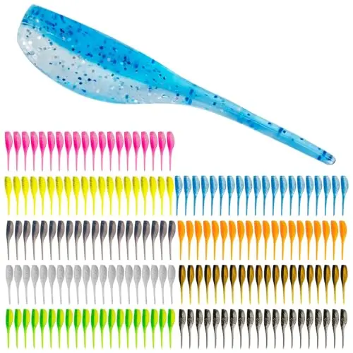 UVKDEENK soft plastic swimbaits for ice fishing perch