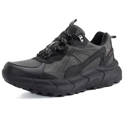 EARLDE waterproof hiking shoes in outdoor setting